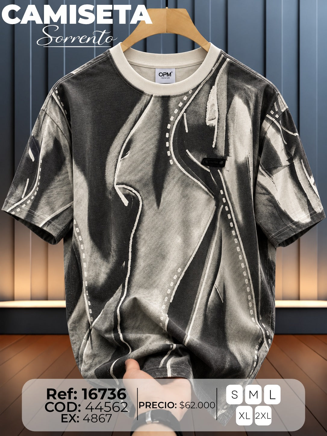 camiseta sorrento hombre