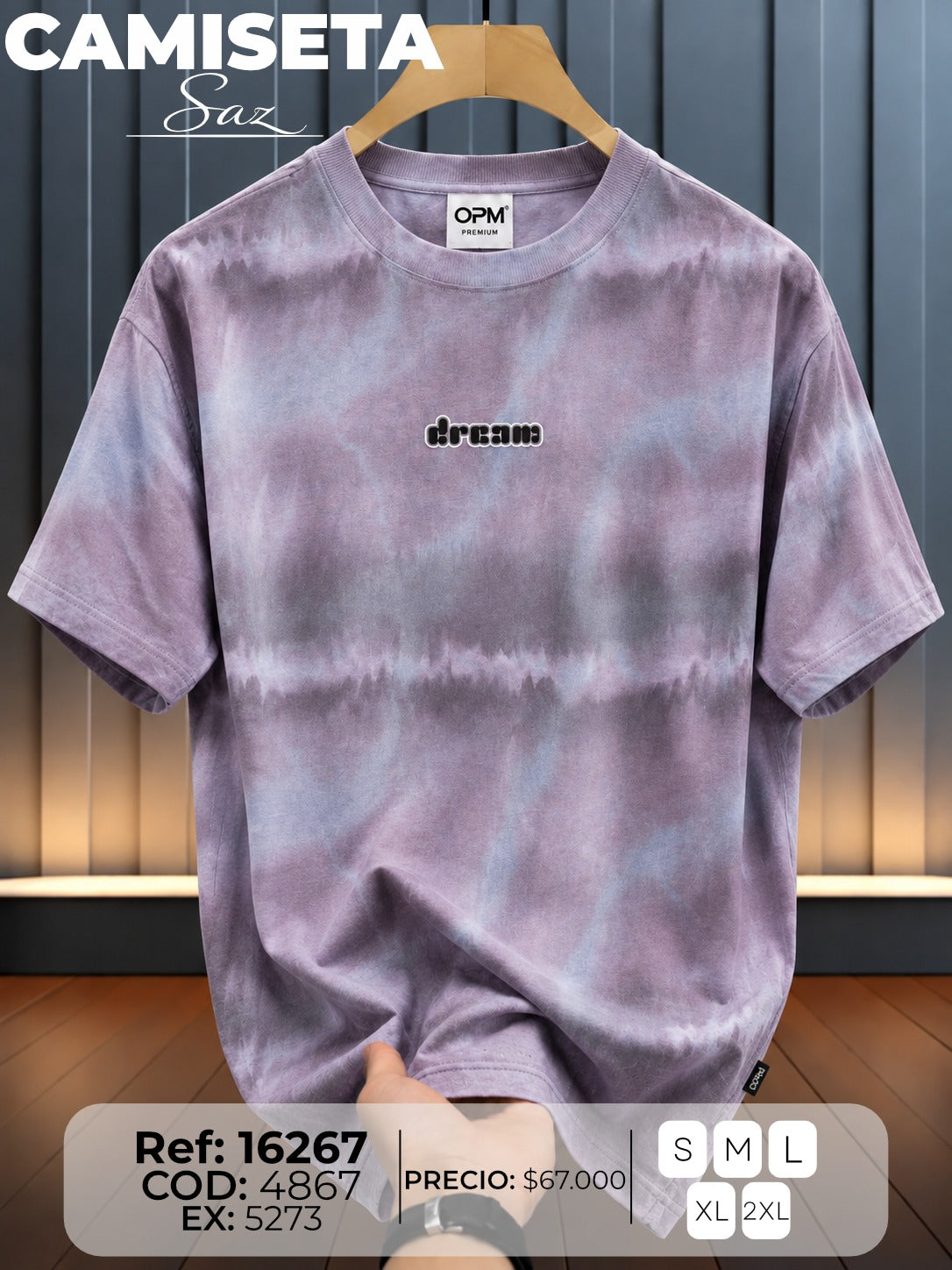 camiseta saz hombre