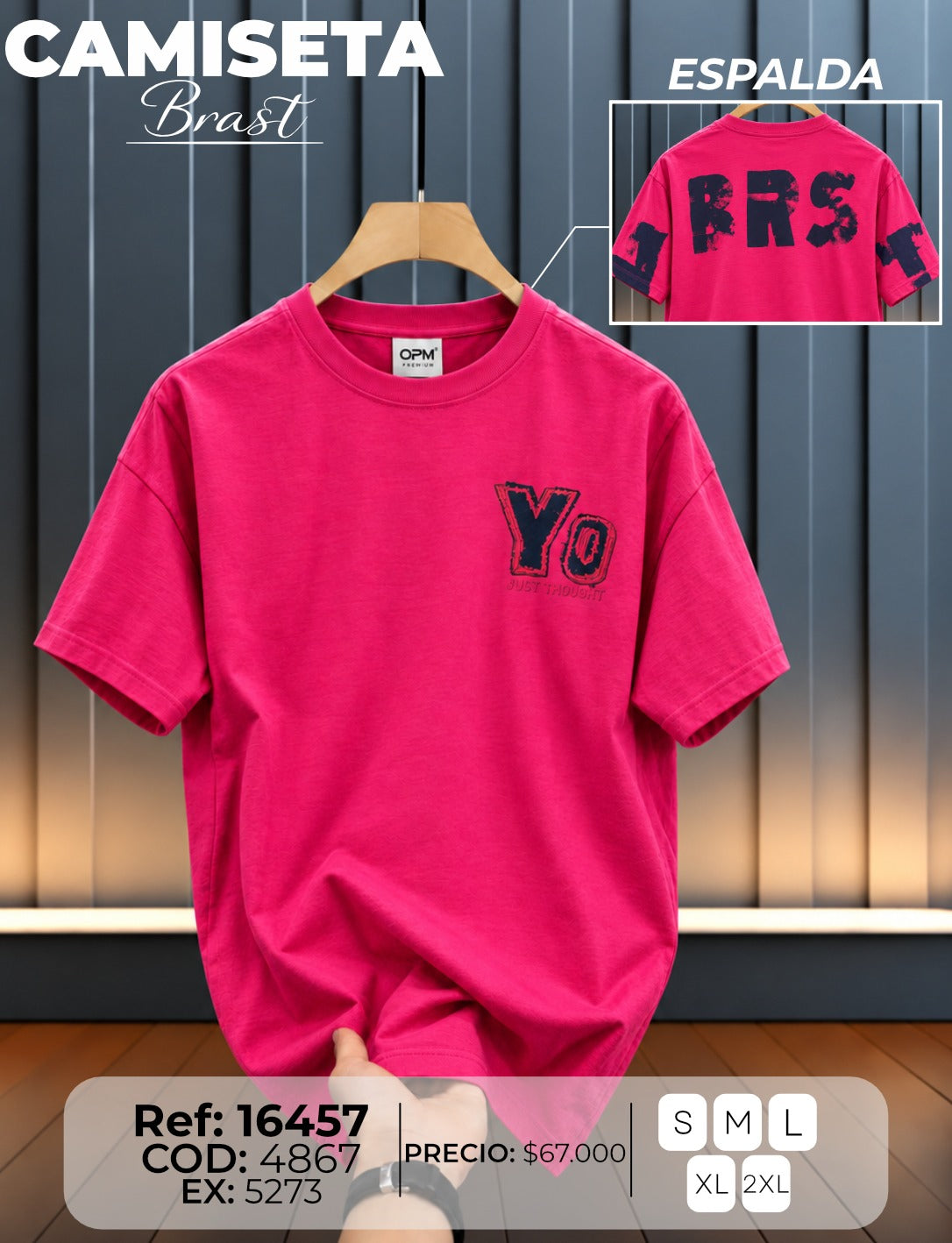 camiseta brast hombre