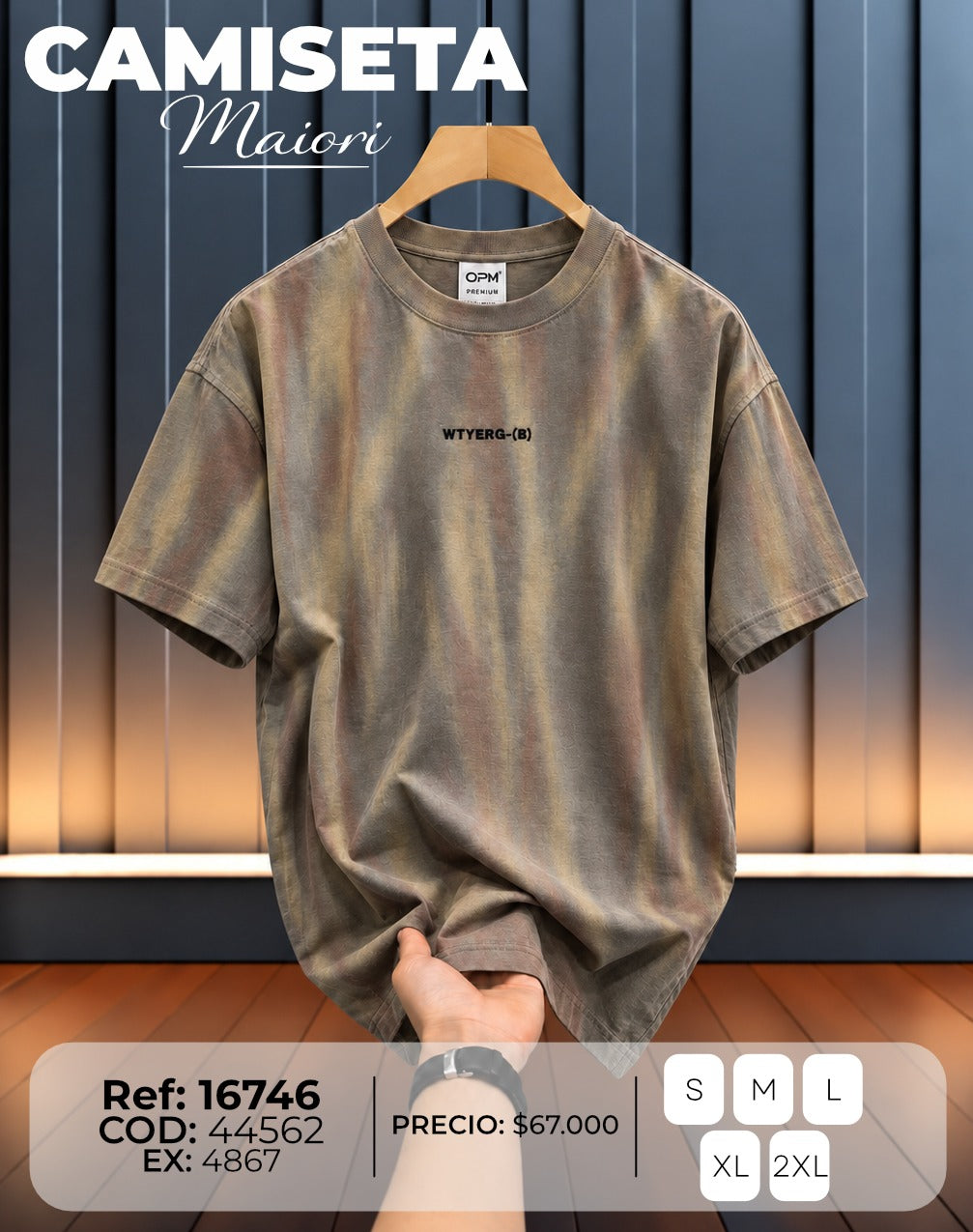 camiseta maiori hombre