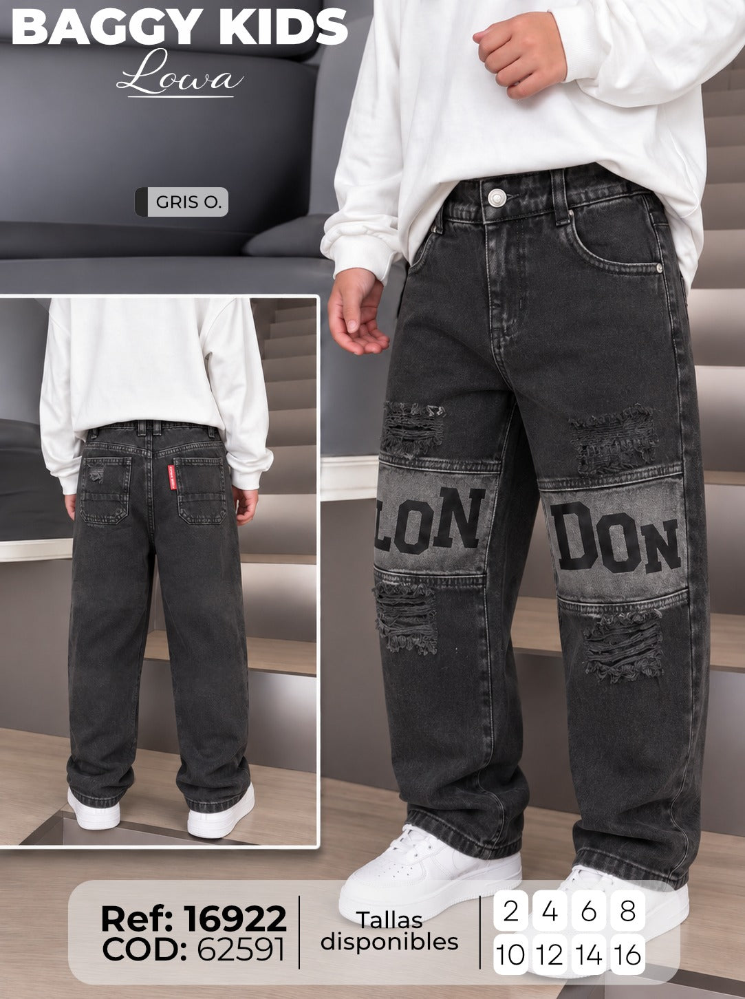 Baggy lowa niño gr8iso