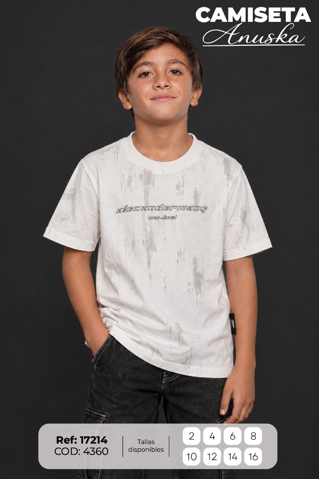 camiseta anuska niño