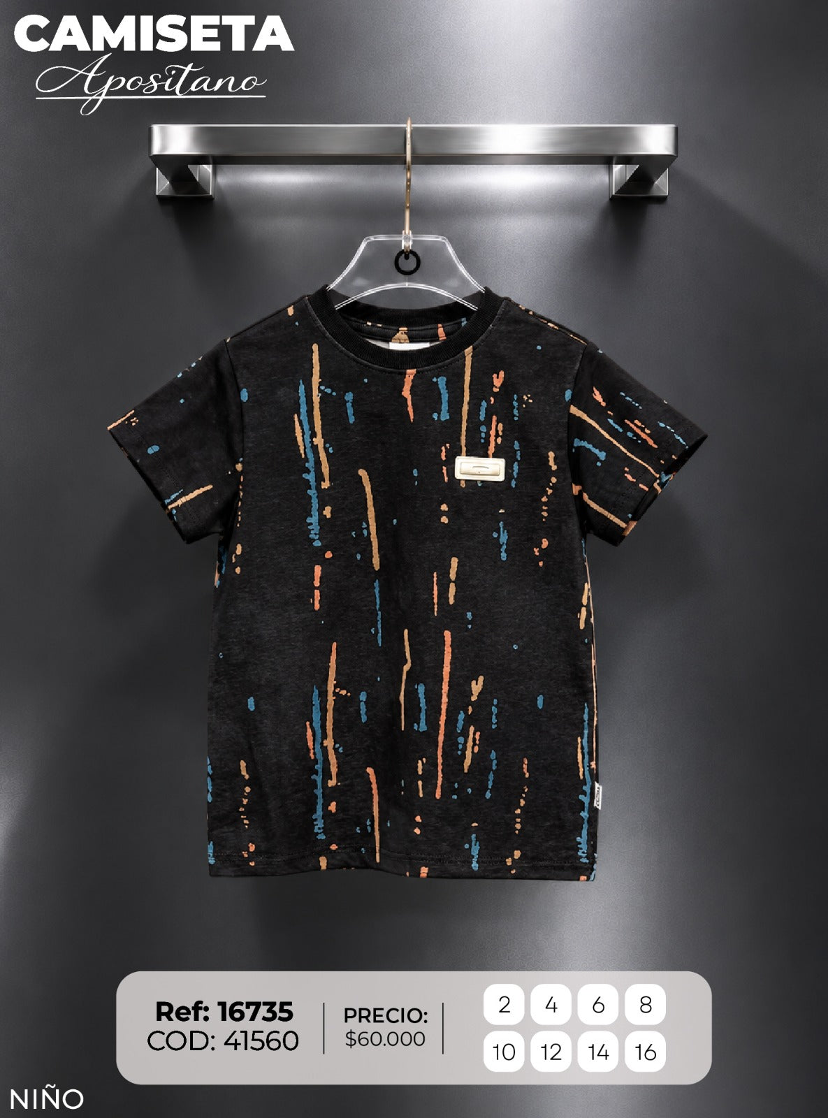 camiseta apositano 1 niño