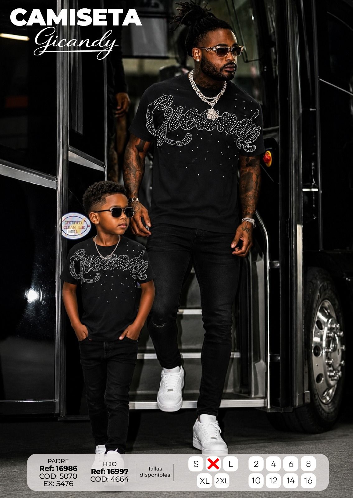 Camiseta gicandy padre e hijo
