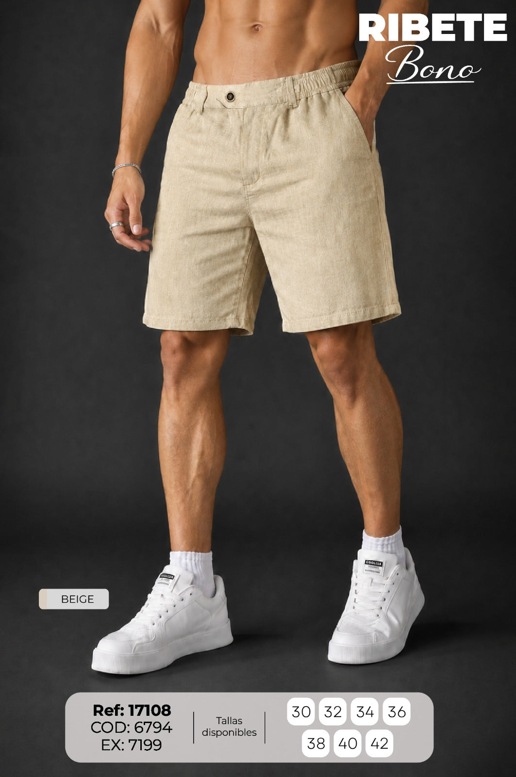 bermuda t bono beige