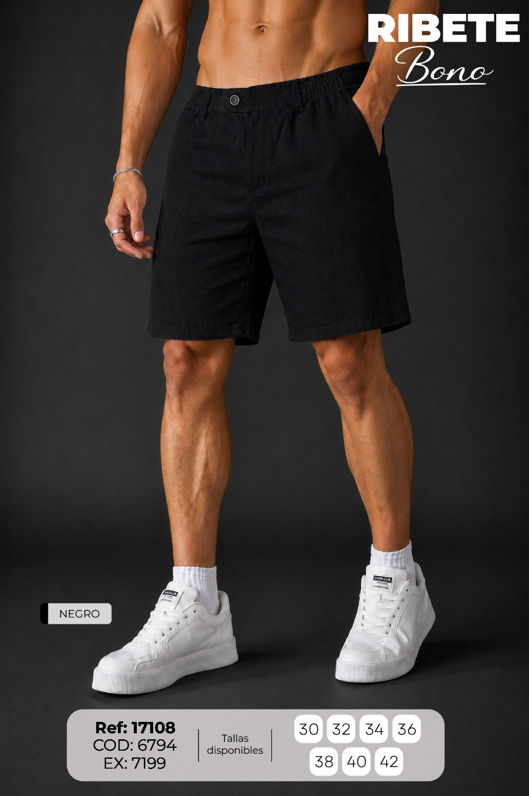 bermuda t bono negro