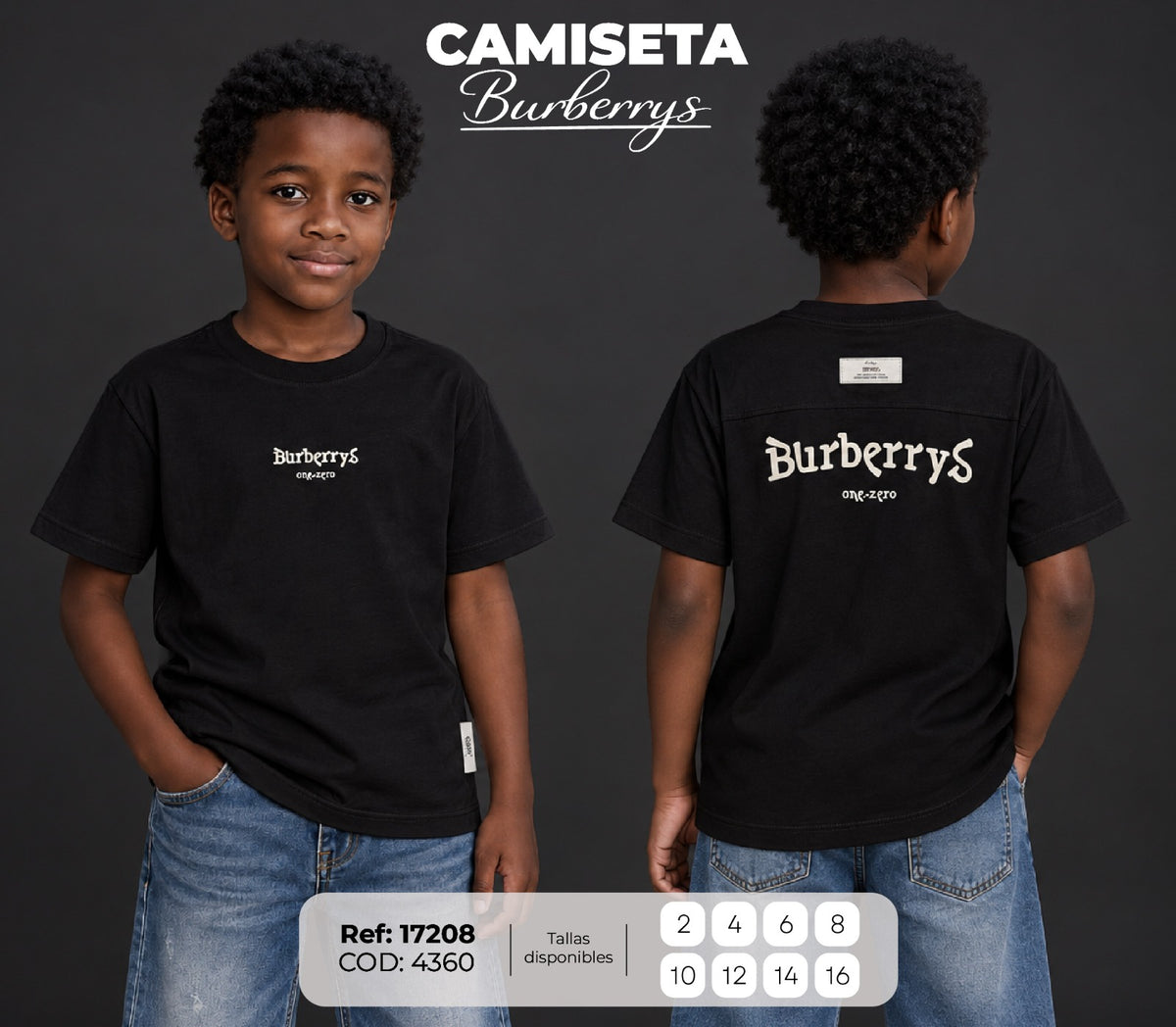 camiseta burberrys niño