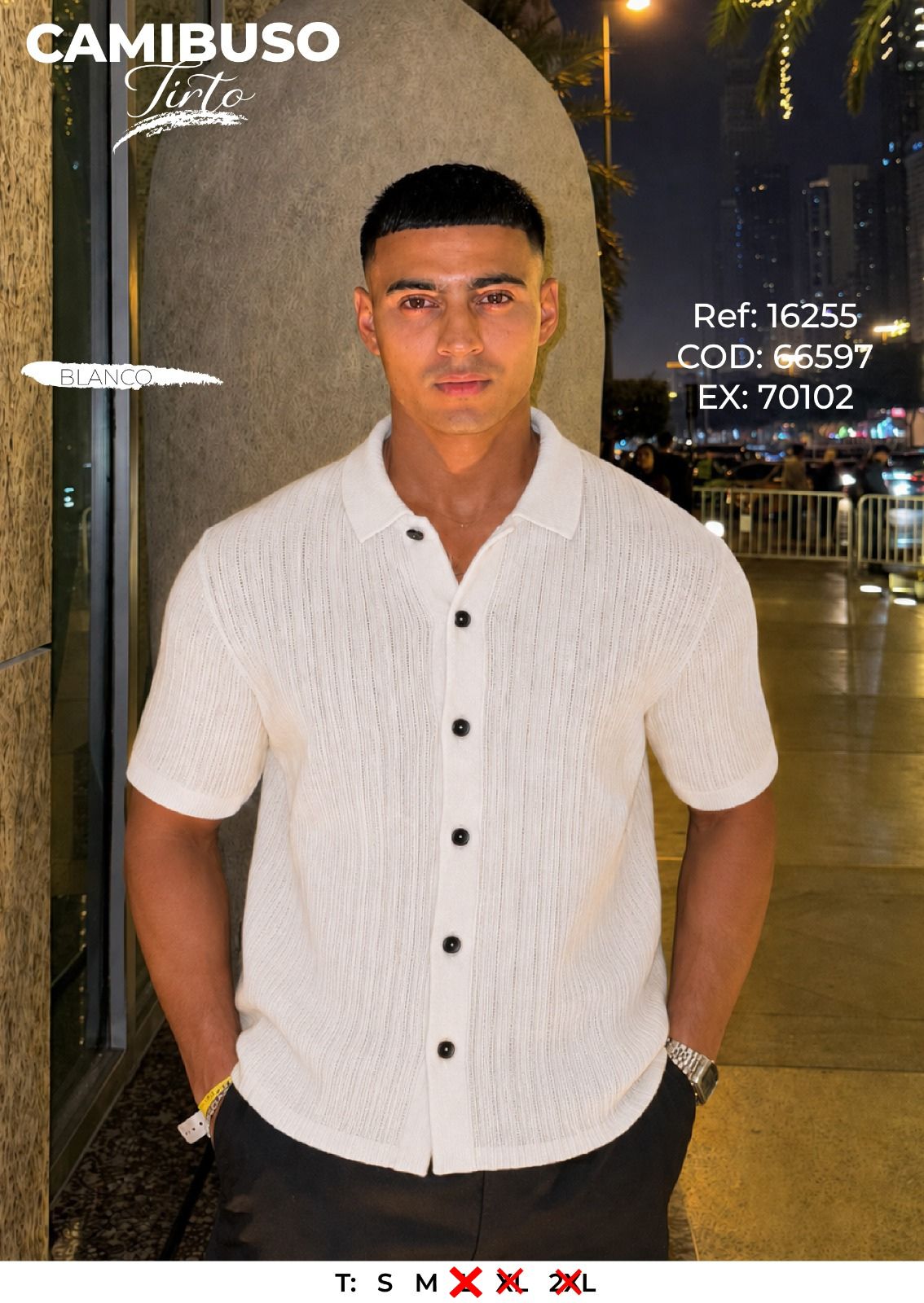 camibuso tirto blanco hombre