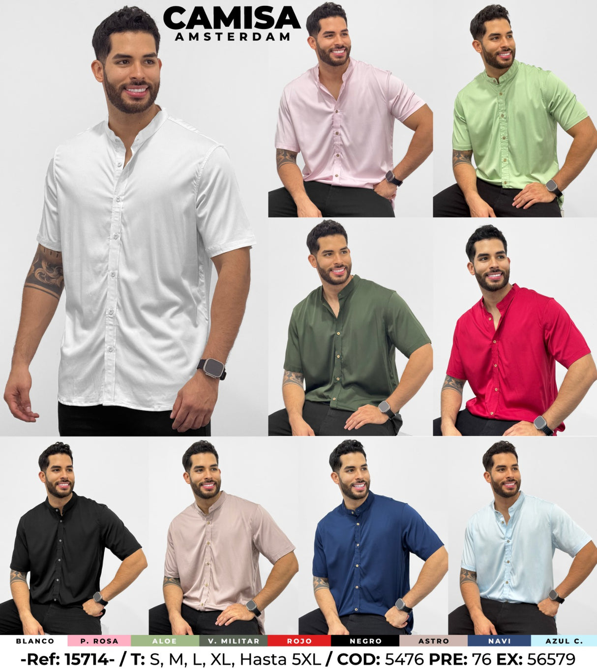 camisa amsterdam collage hombre