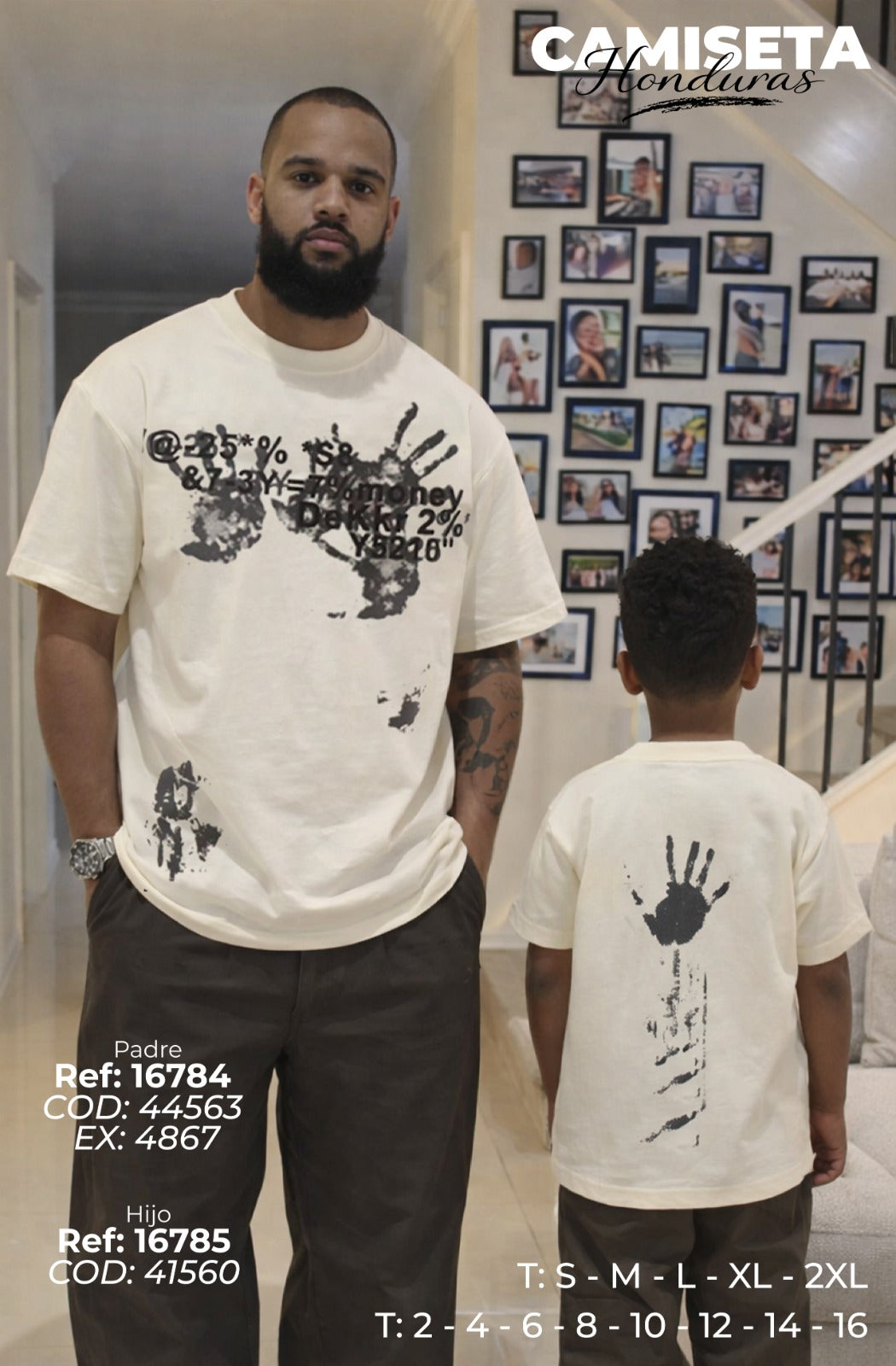Camiseta Honduras Padre E Hijo