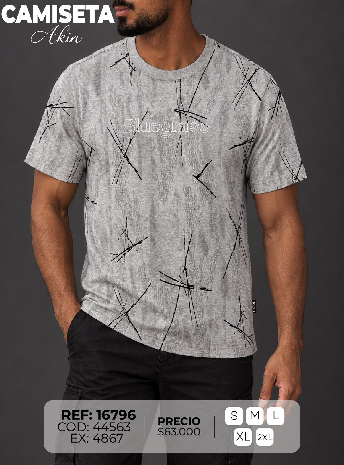camiseta akin hombre