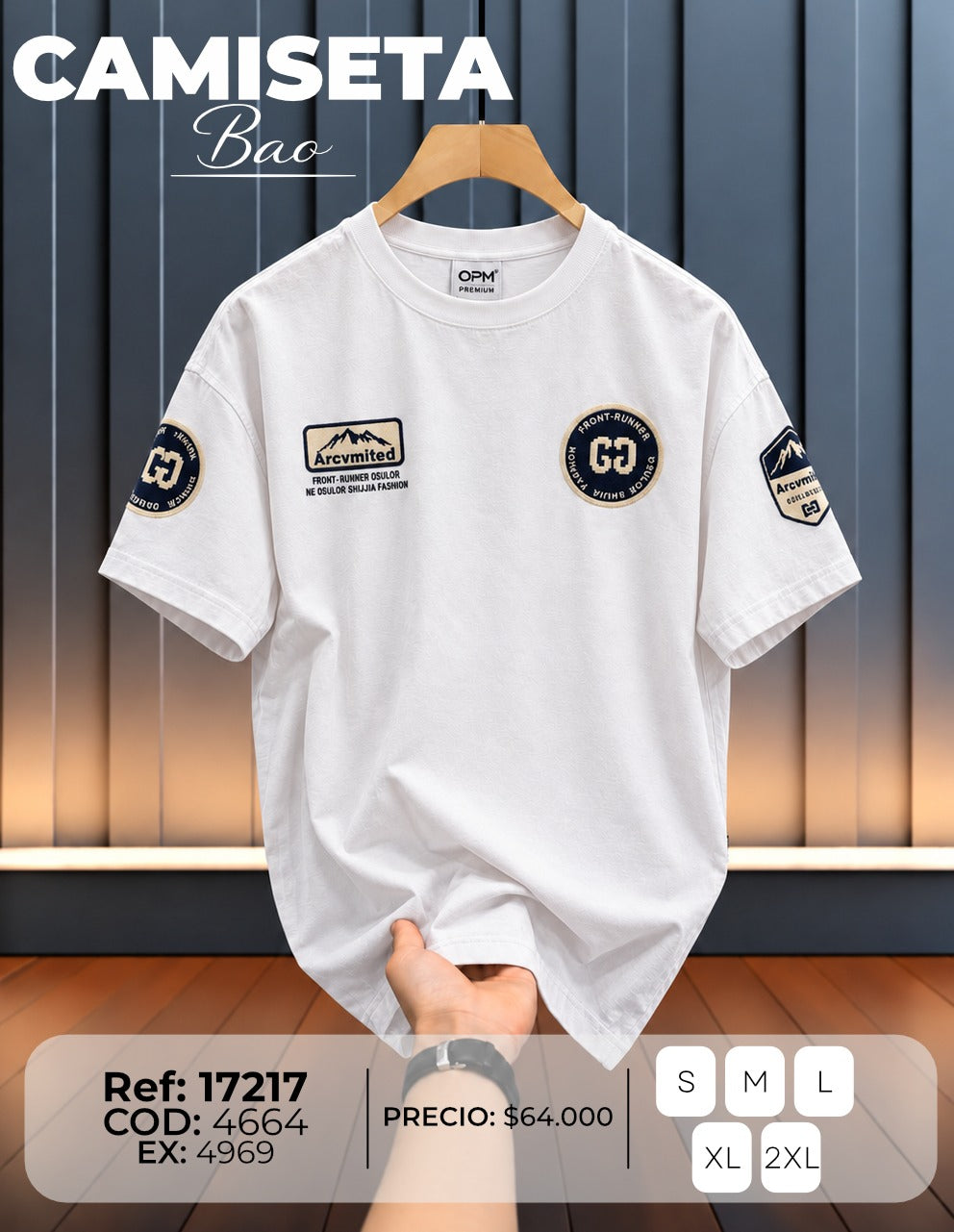 camiseta bao hombre