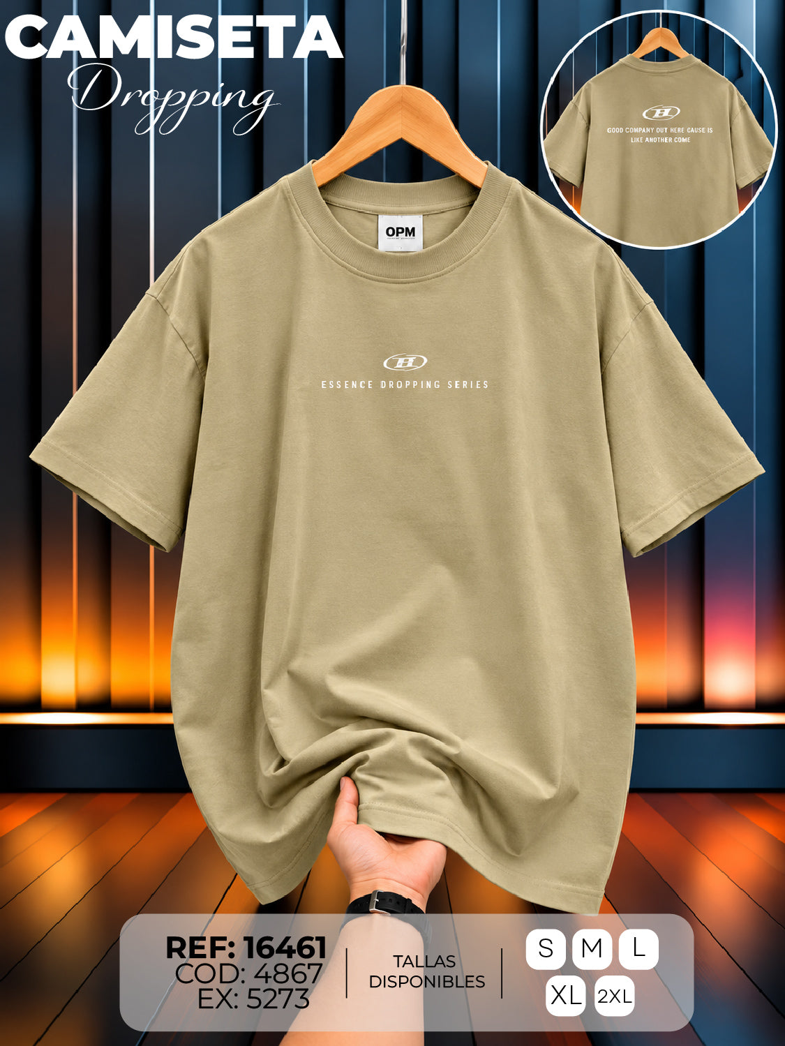 camiseta dropping hand