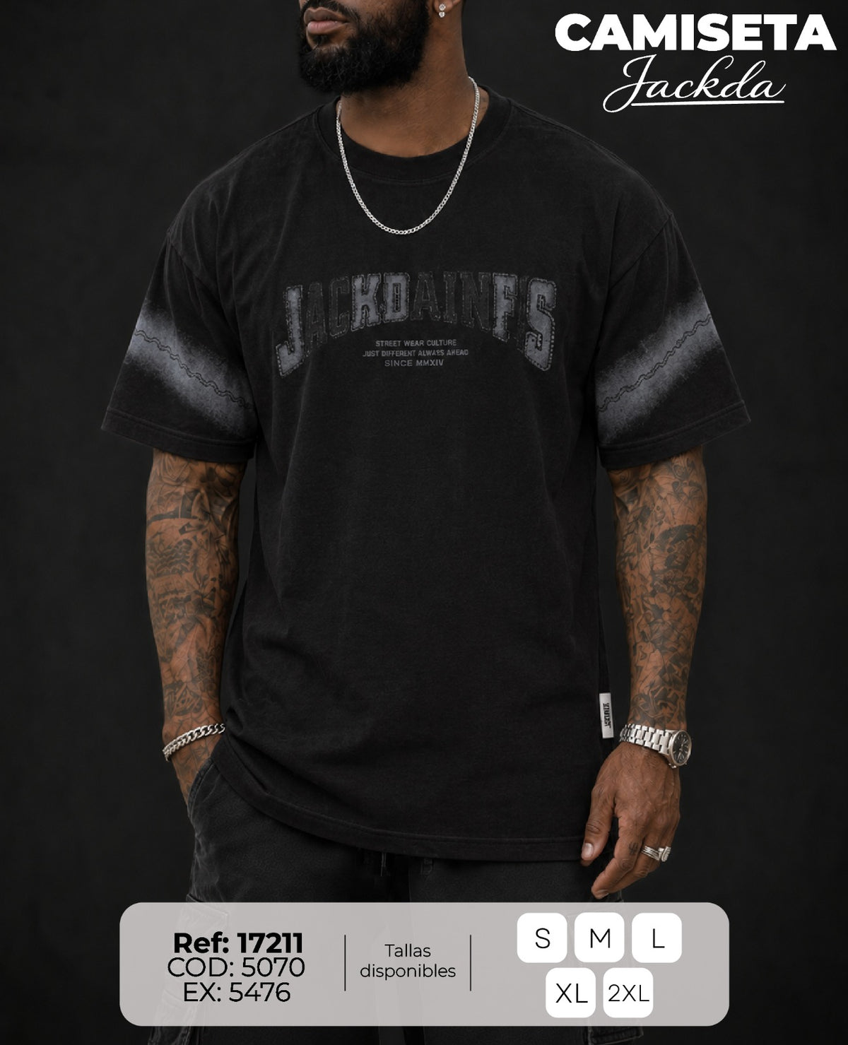 camiseta jackda hombre