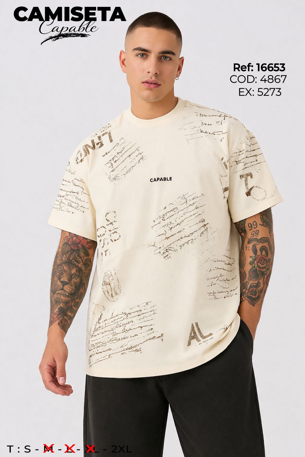 camiseta capable hombre