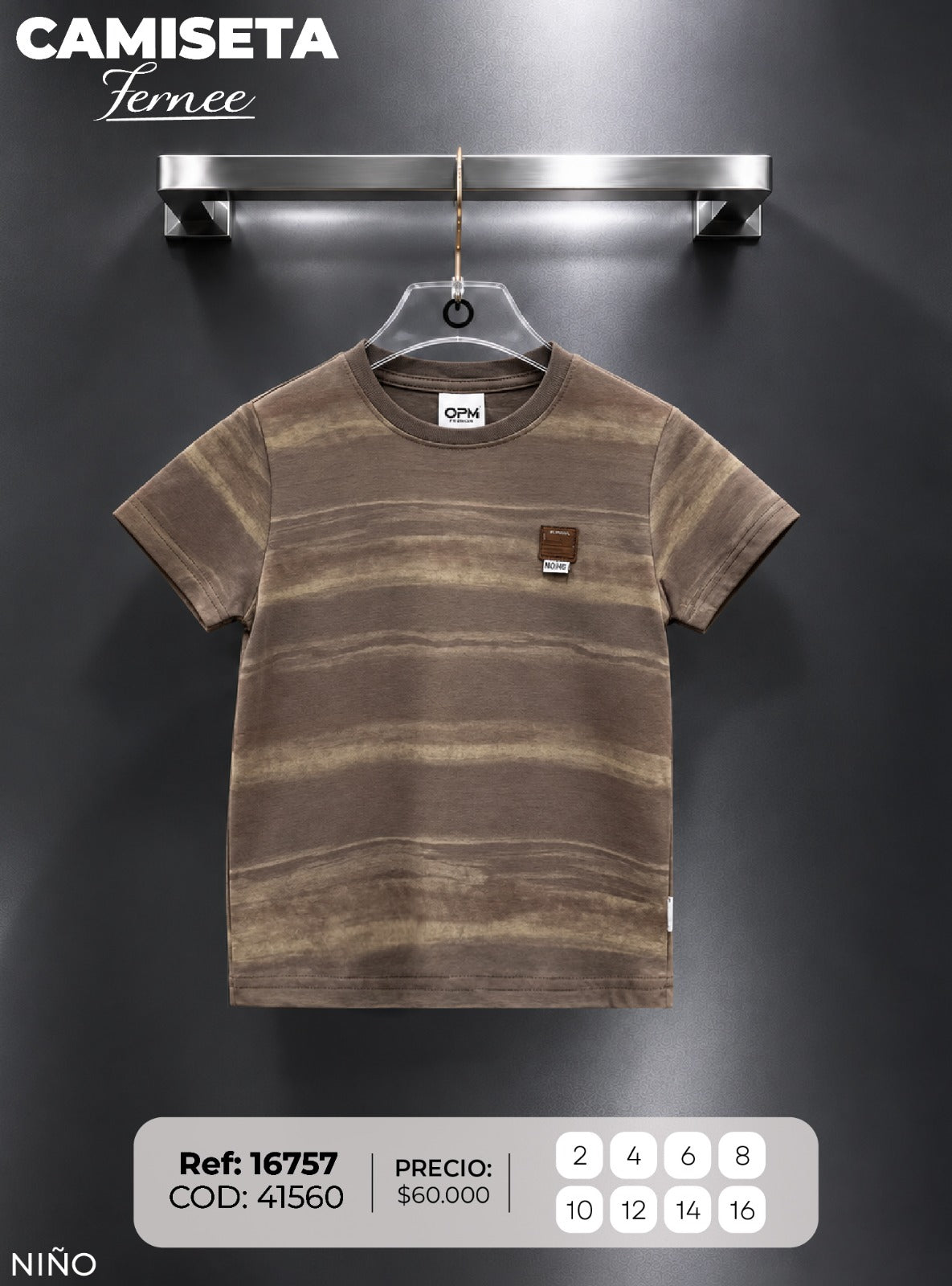 camiseta fernee 1 niño