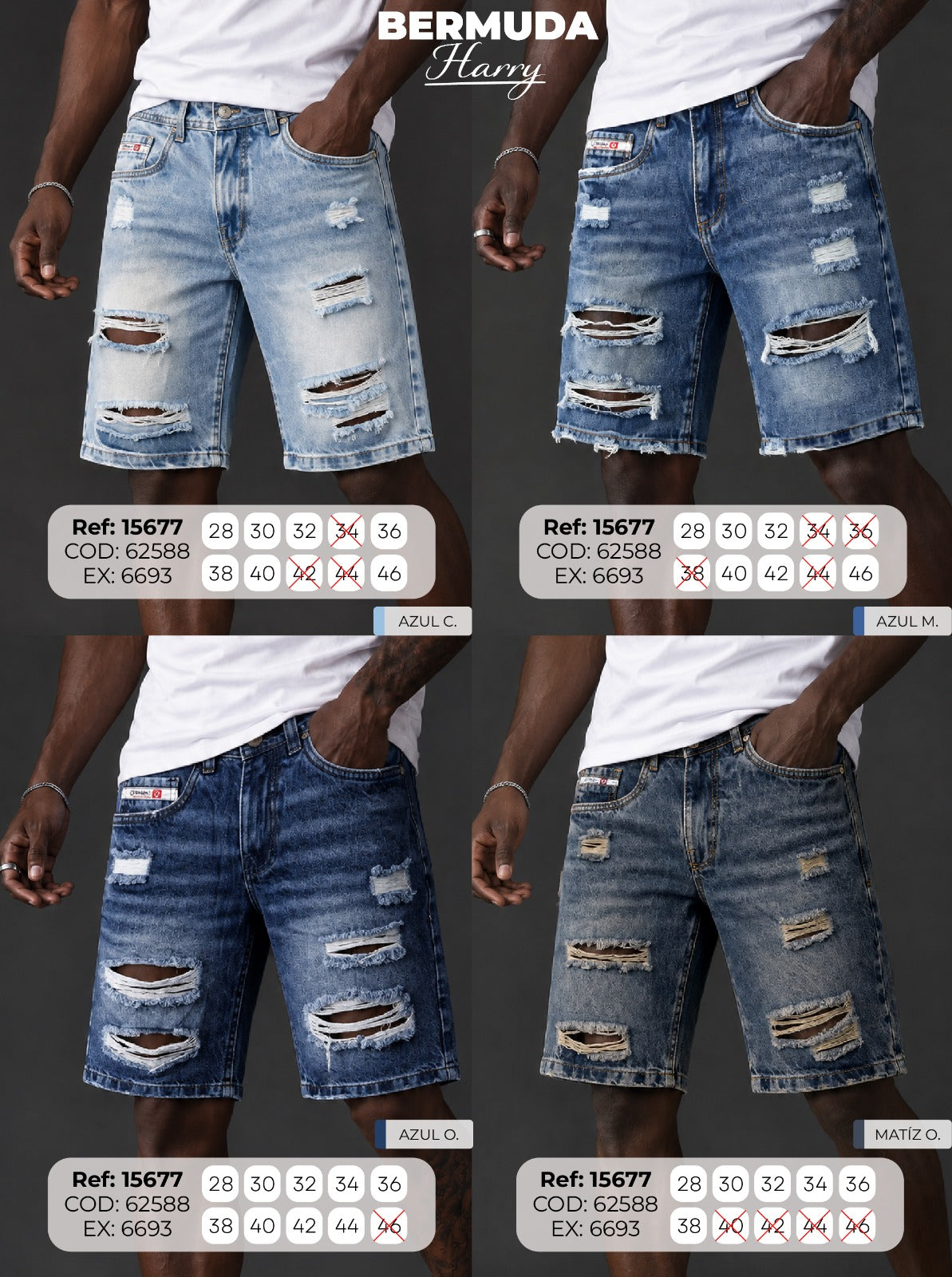 bermuda harry collage zules hombre