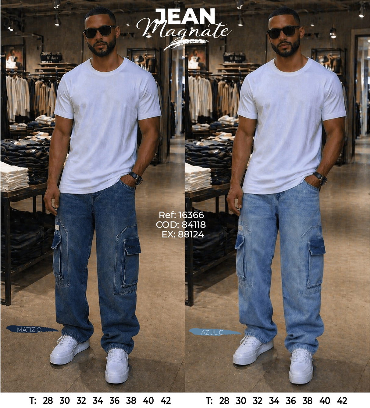 jean baggy magnate collage hombre