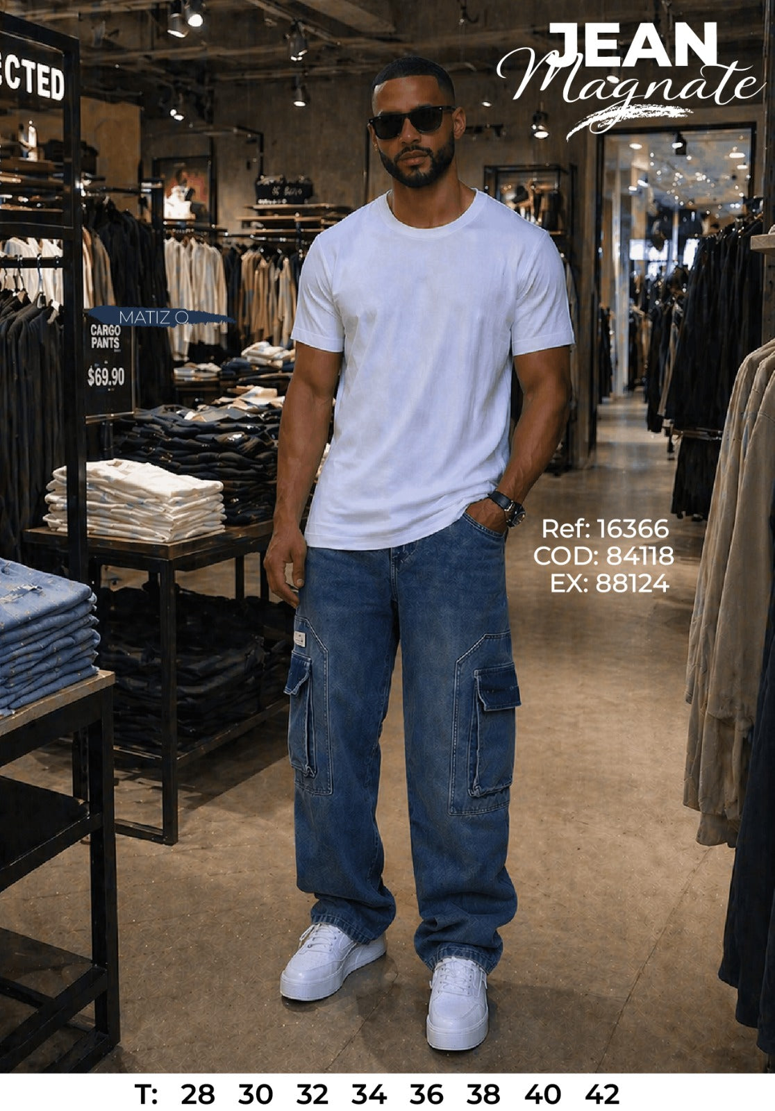 jean baggy magnate matiz o hombre