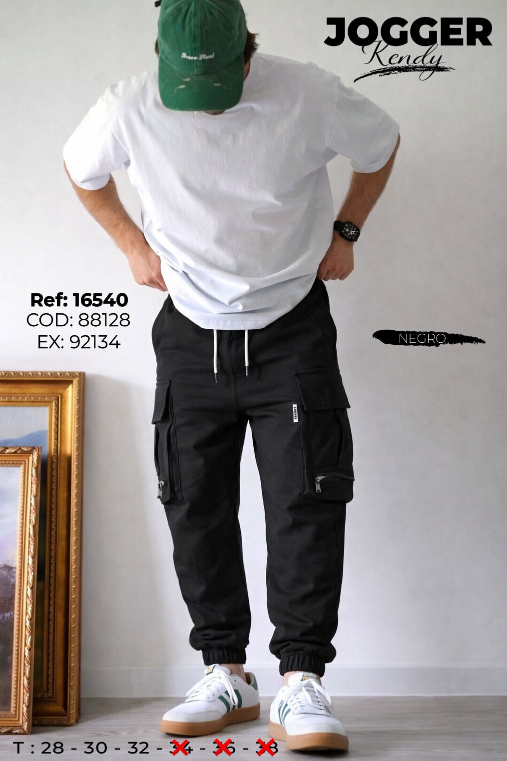 Jogger Kendy Hombre Negro