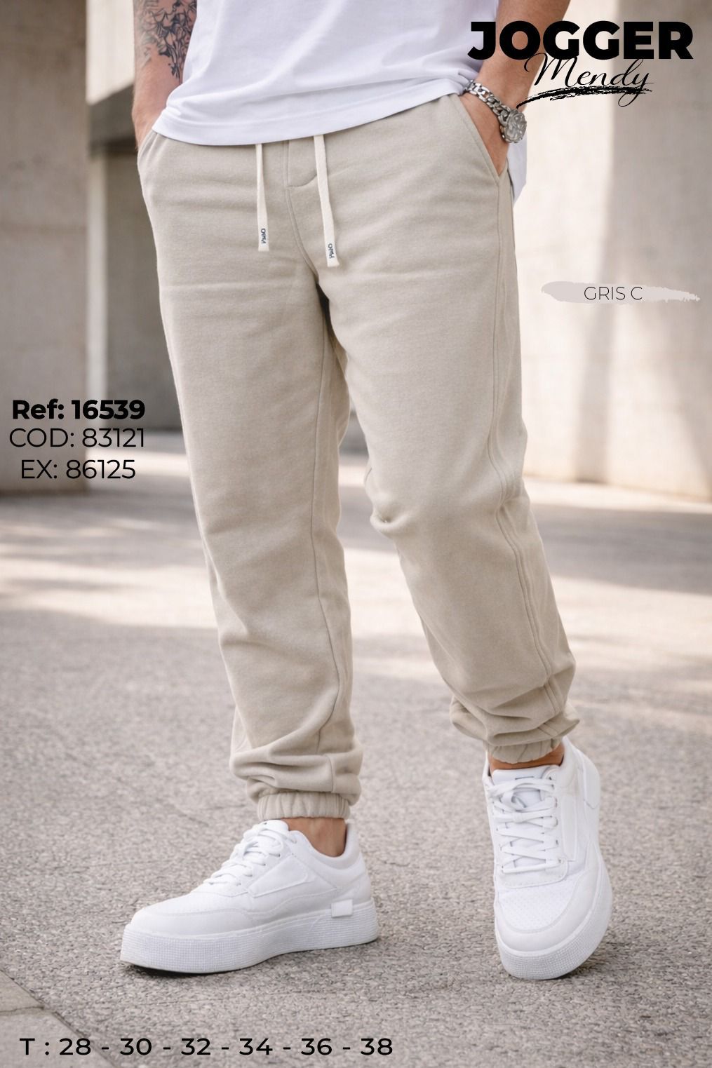jogger mendy gris hombre