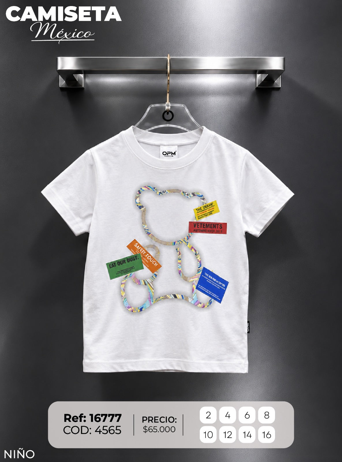 camiseta mexico 1 niño