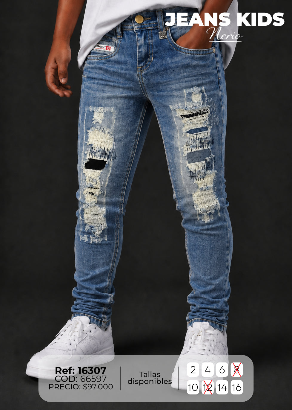 Jean regular Nerio niño
