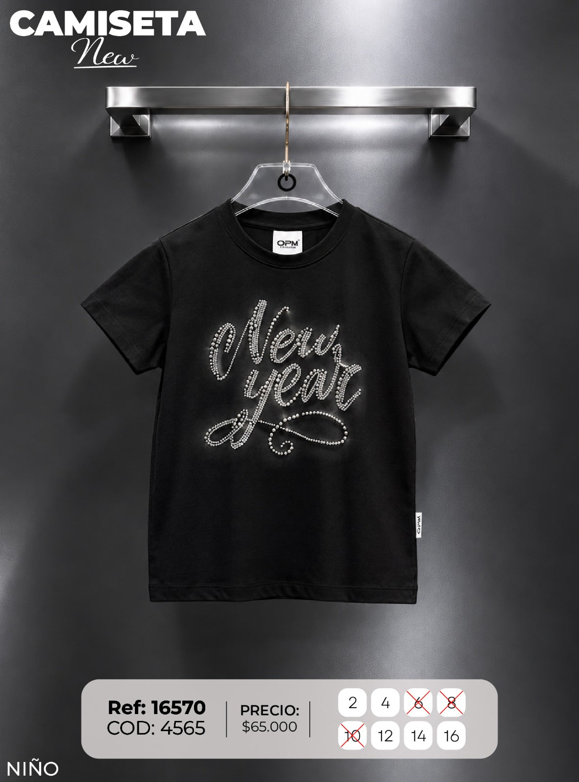 camiseta new 1 niño