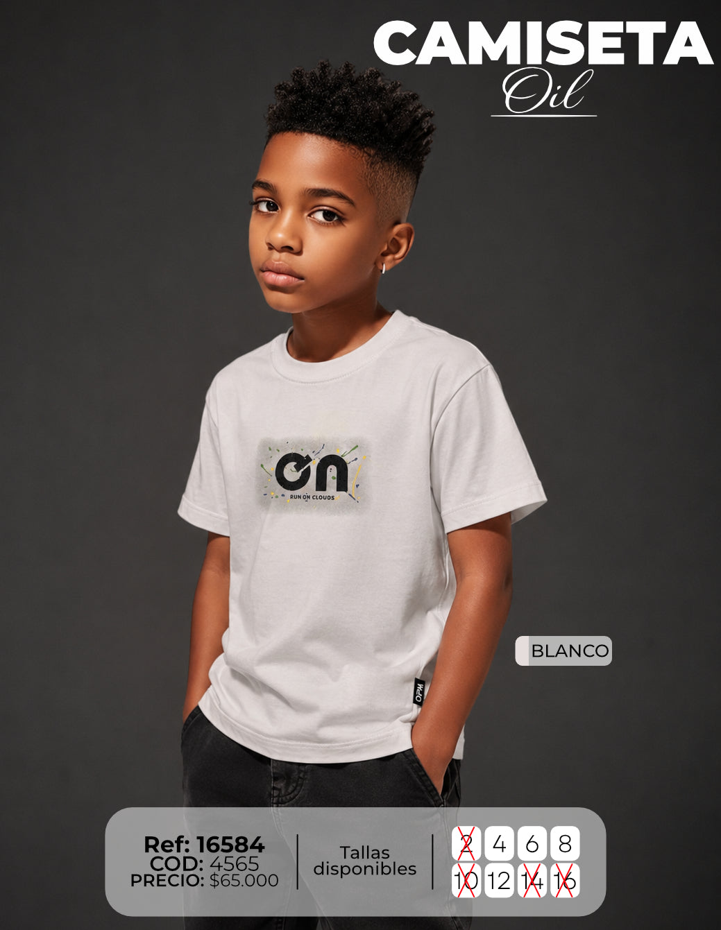 camiseta oil niño