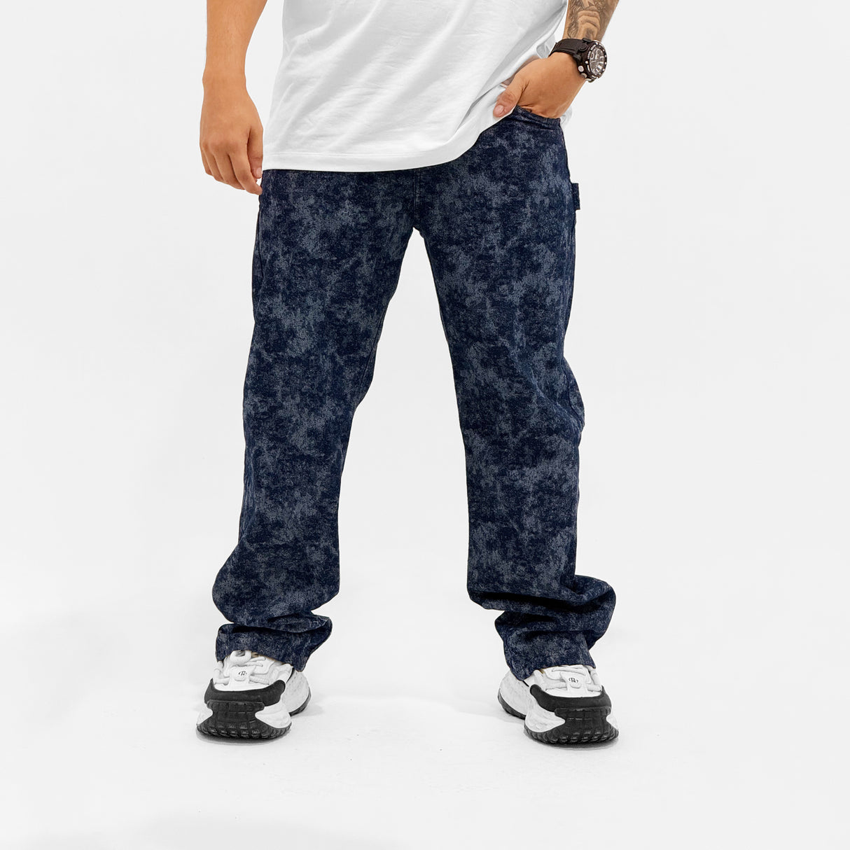 Jeans baggy manchelee hombre