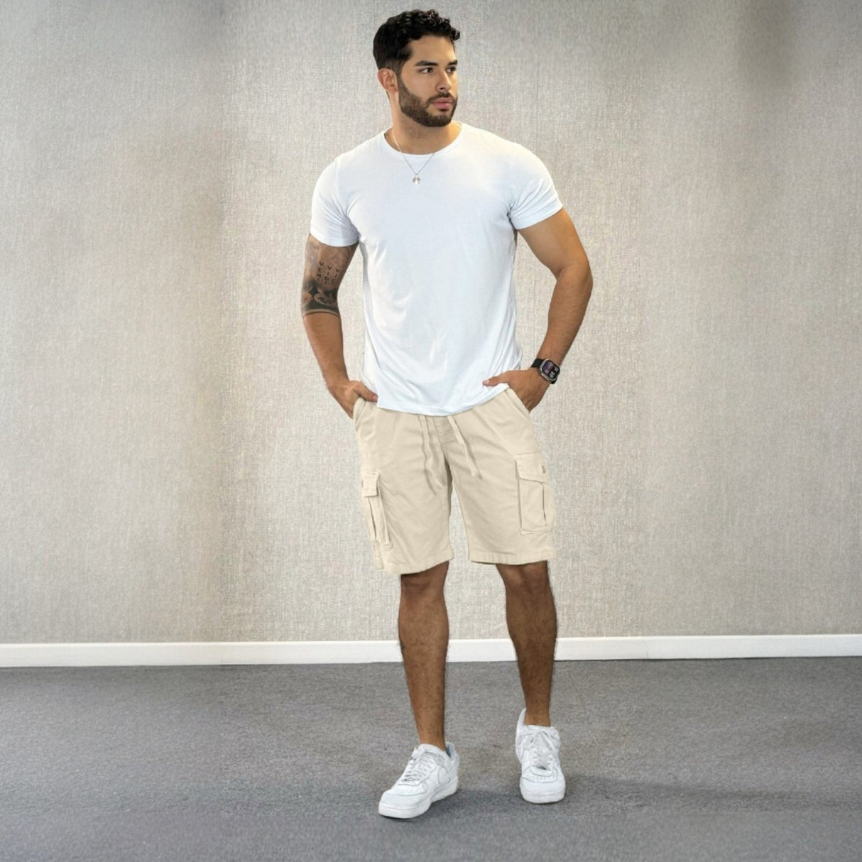 Bermuda cargo hombre