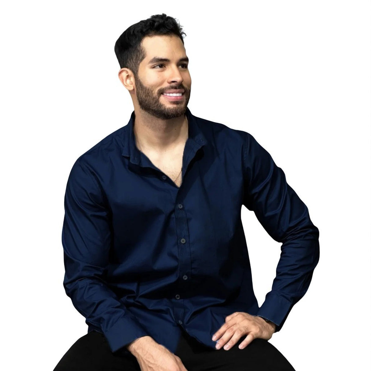 Camisa manga larga hombre