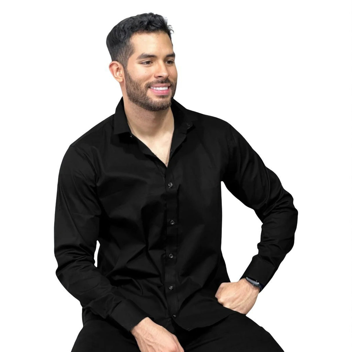 Camisa manga larga hombre