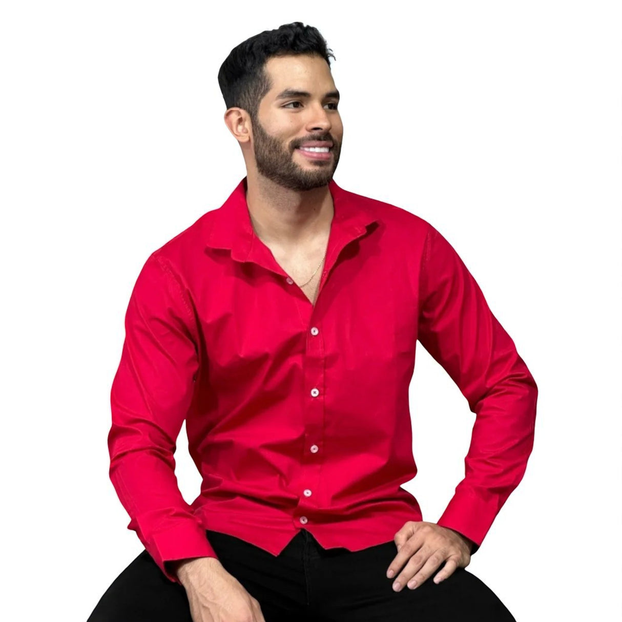 Camisa manga larga hombre