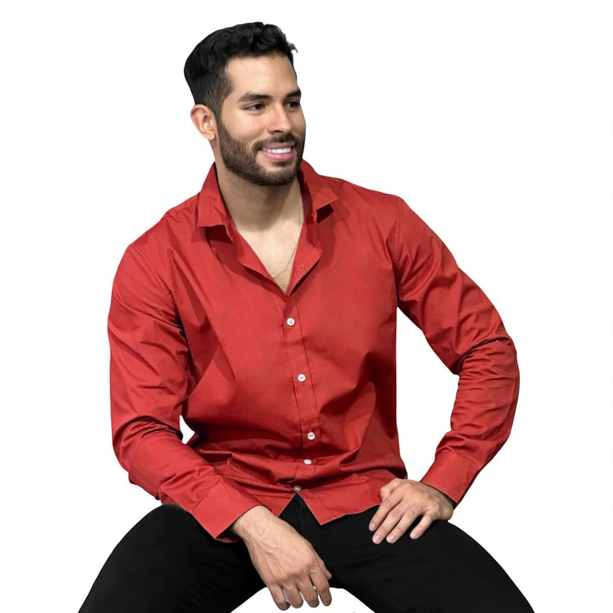 Camisa manga larga hombre