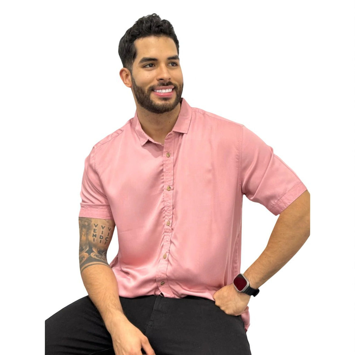 Camisa cuello frances hombre