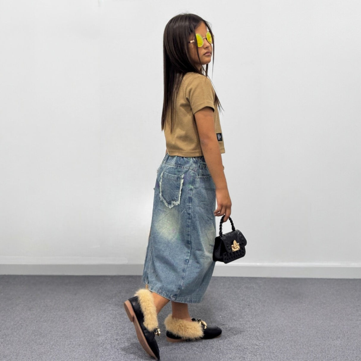 Falda larga candy niña