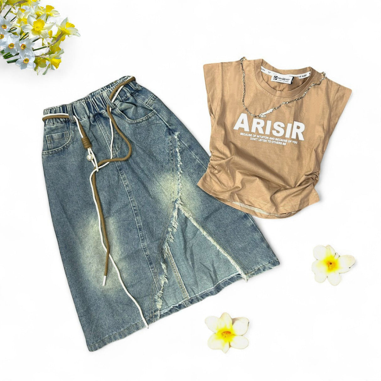 Falda larga candy niña