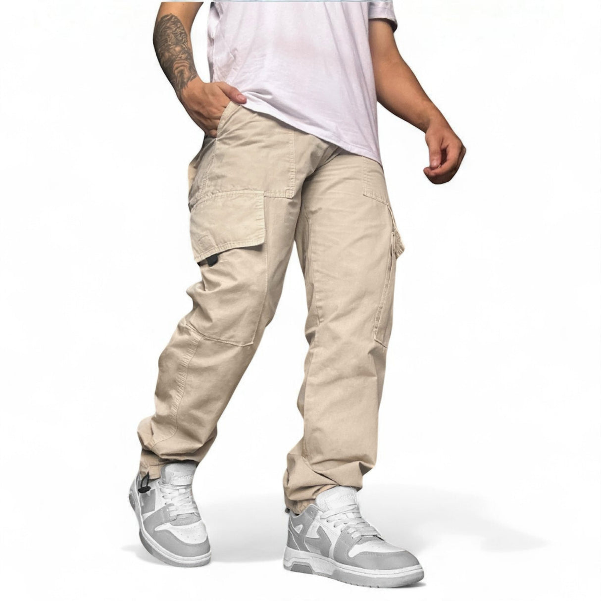 Pantalón Negro cargo cairo hombre - OpenMind