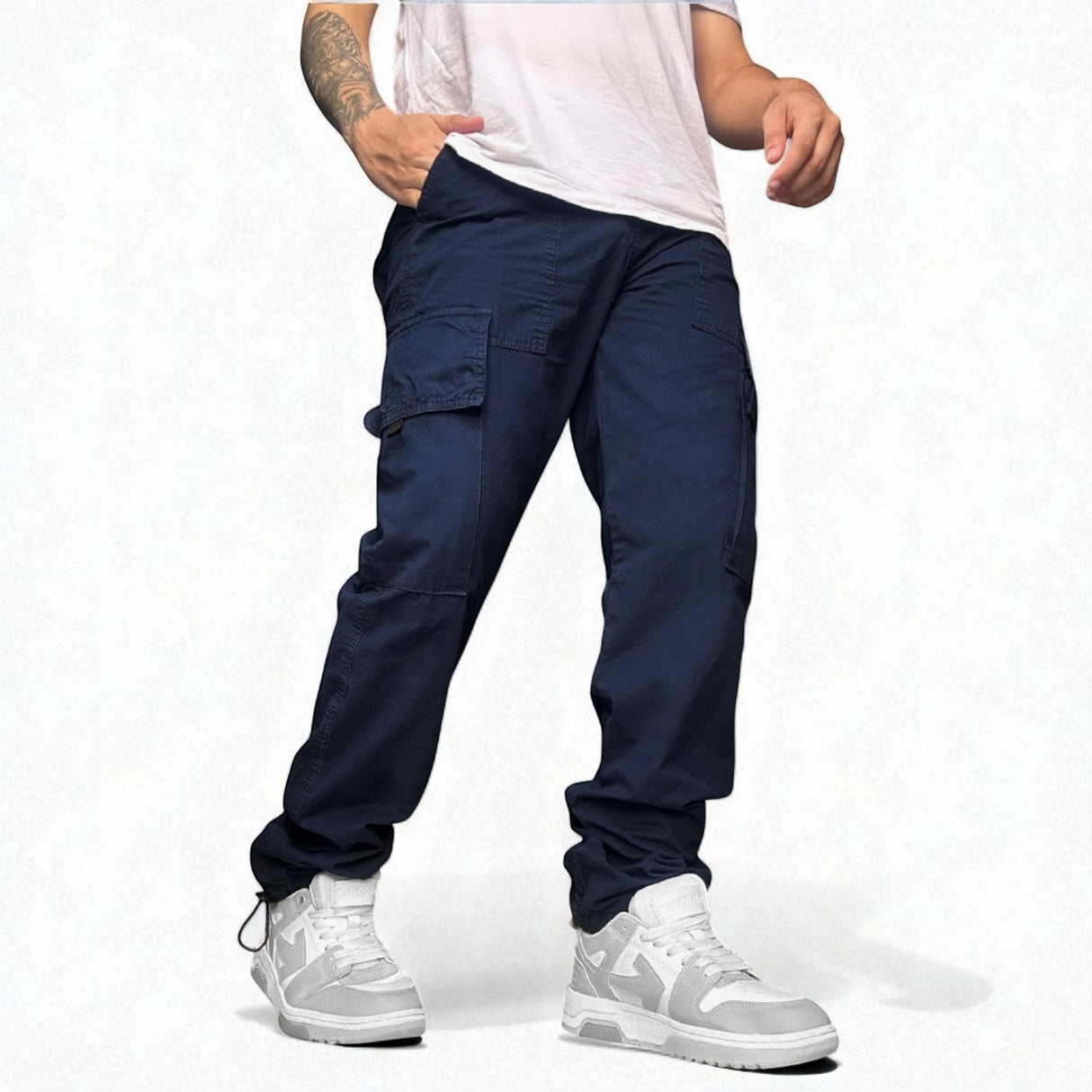 Pantalón Negro cargo cairo hombre - OpenMind