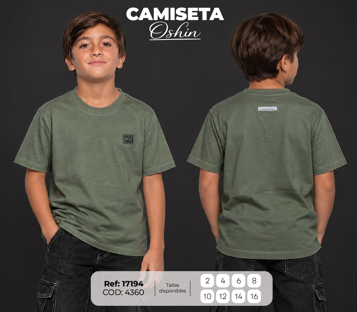 camiseta oshin niño