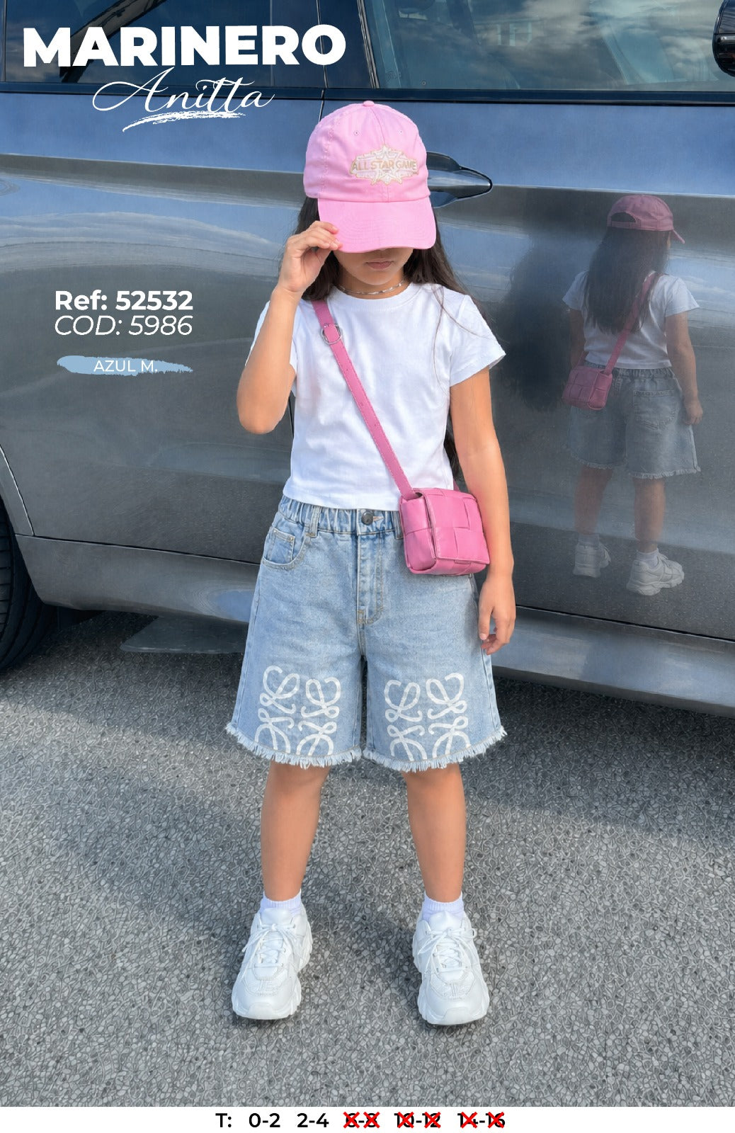 outfit niña marinero anitta azul m