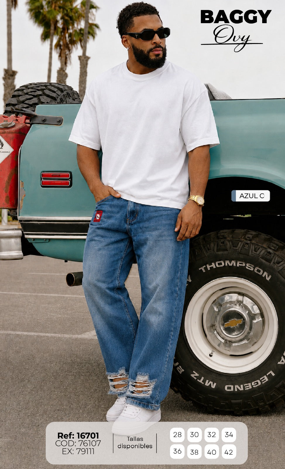 jean baggy ovy azul c hombre
