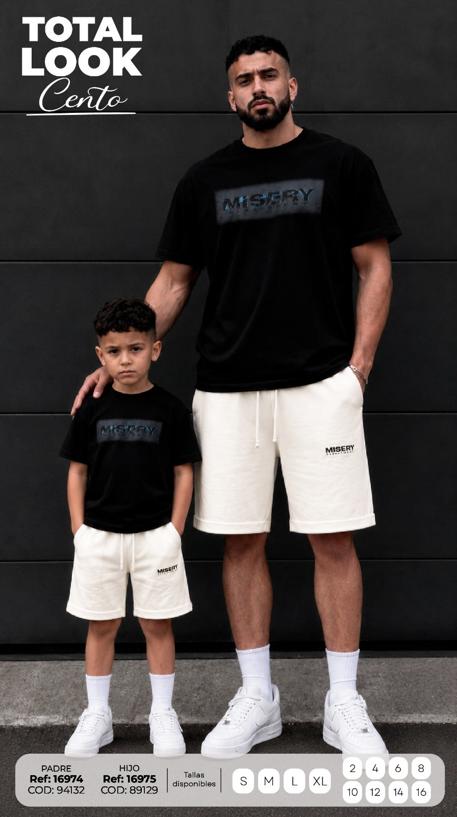 total look cento padre e hijo