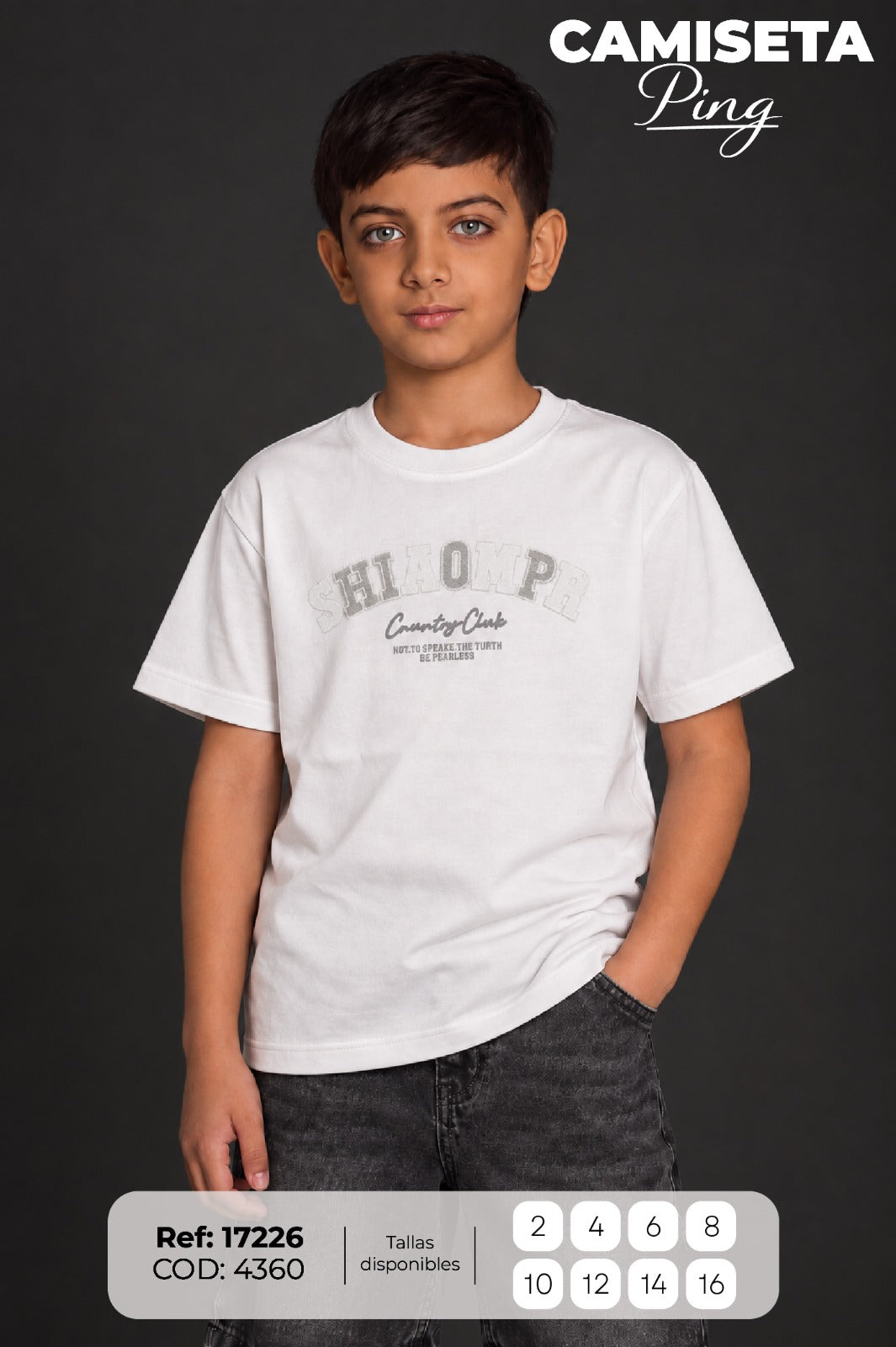 camiseta ping niño