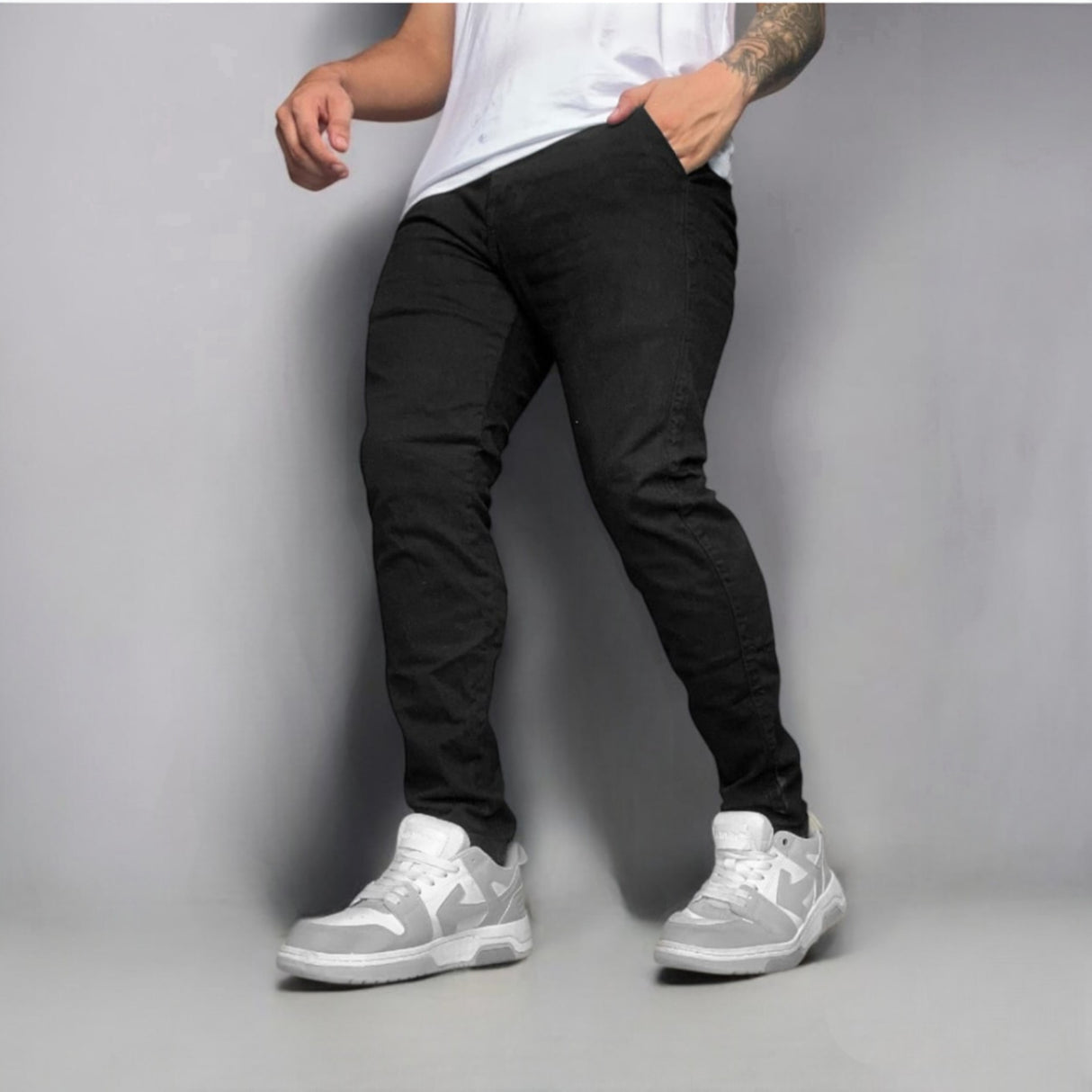 Pantalon drill hombre