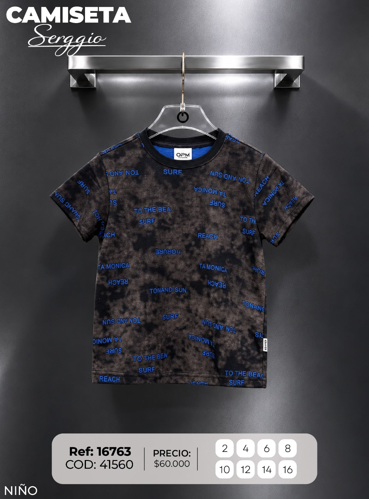camiseta serggio 1 niño