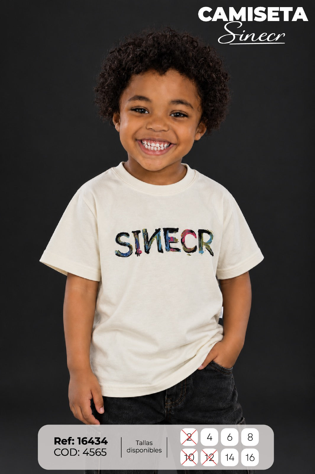 camiseta sinecr niño