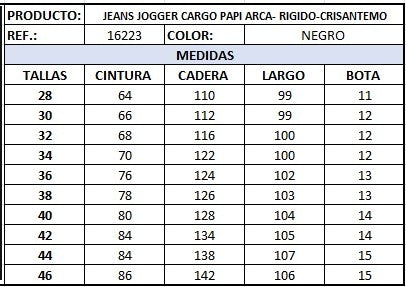 Jeans jogger papi arca hombre