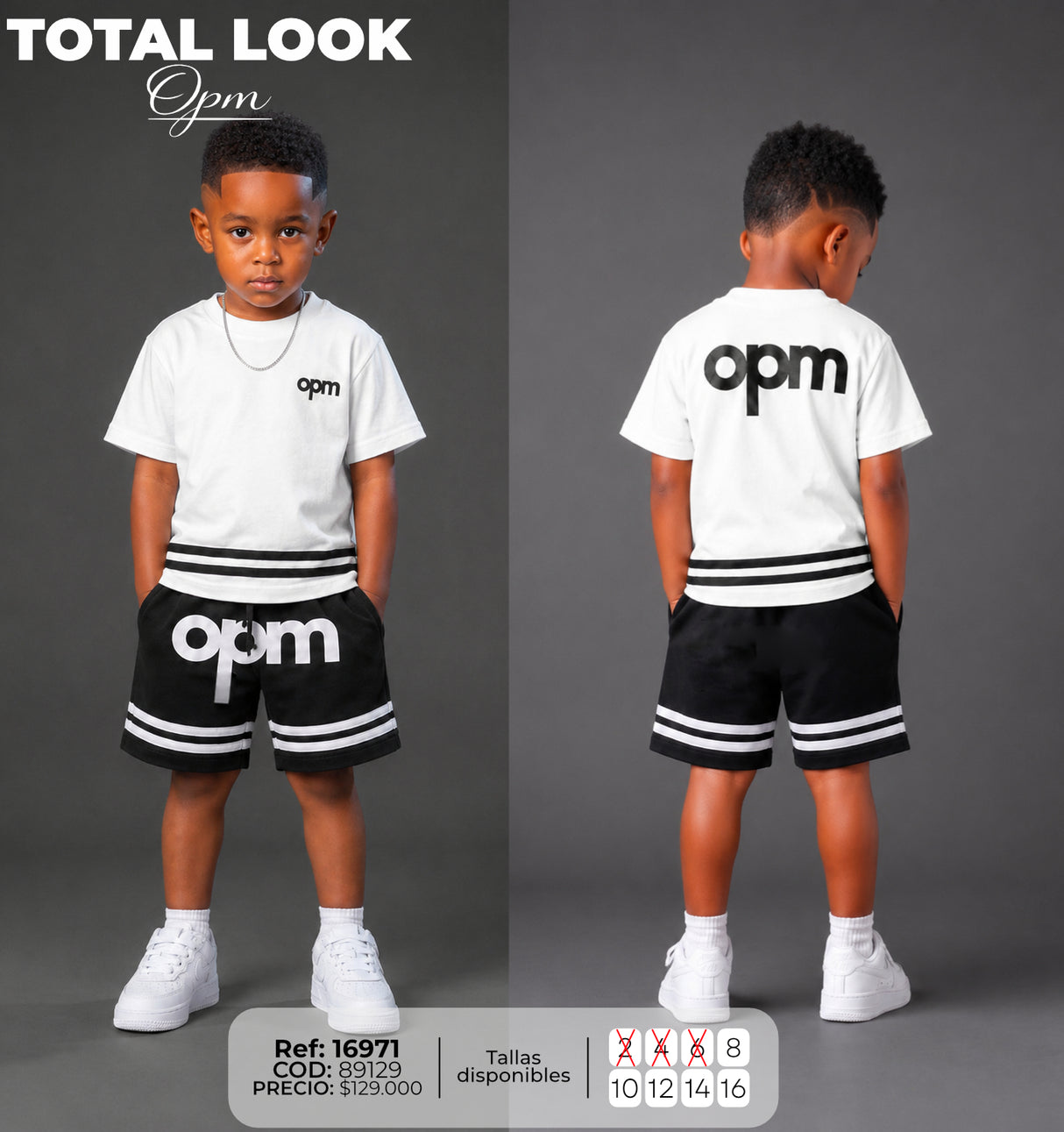 total look opm niño